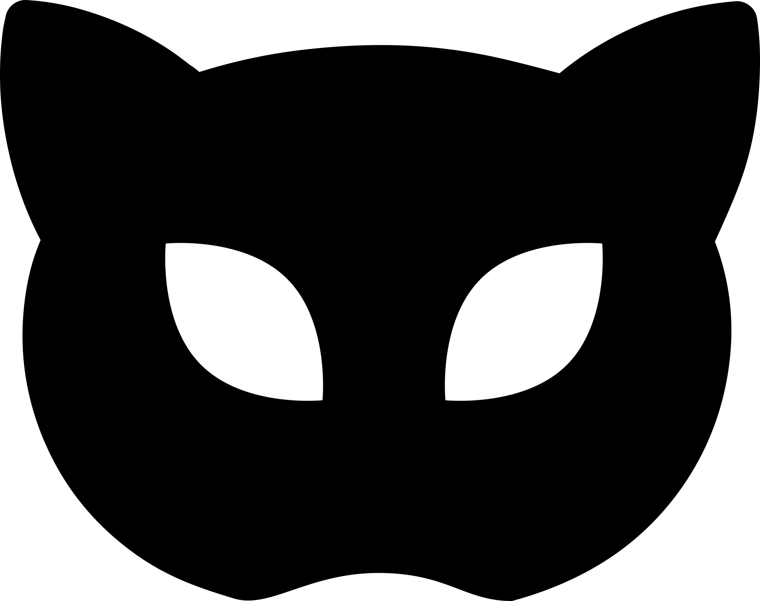 Carnival Mask Silhouette Like Cat Face Stencil Svg Design File Free Vectors
